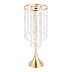 2Pcs 21.9 in Crystal Flower Vases Wedding Centerpieces Table Flower Vases SALE