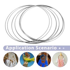 10pcs Galvanized Iron Metal Rings 30 cm Round Hoops For Floral Craft Projects