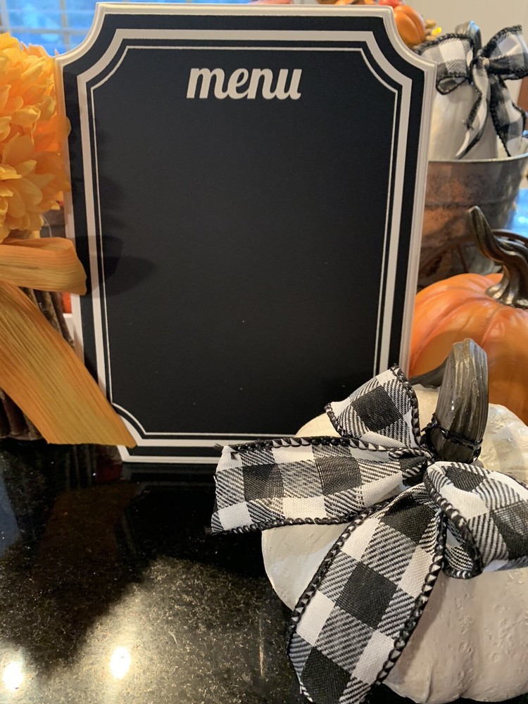 Wedding Menu Easel Sign