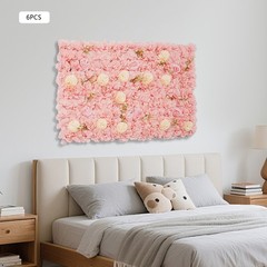 Artificial Flower Wall Panels Wedding Home Decor Backdrop Floral Backgrounds