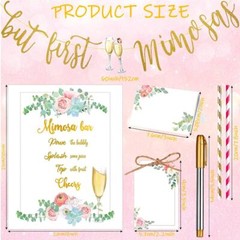 Mimosa Bar Decor Kit Package Mimosa Bar Signage for Bridal Brunch Bachelorette