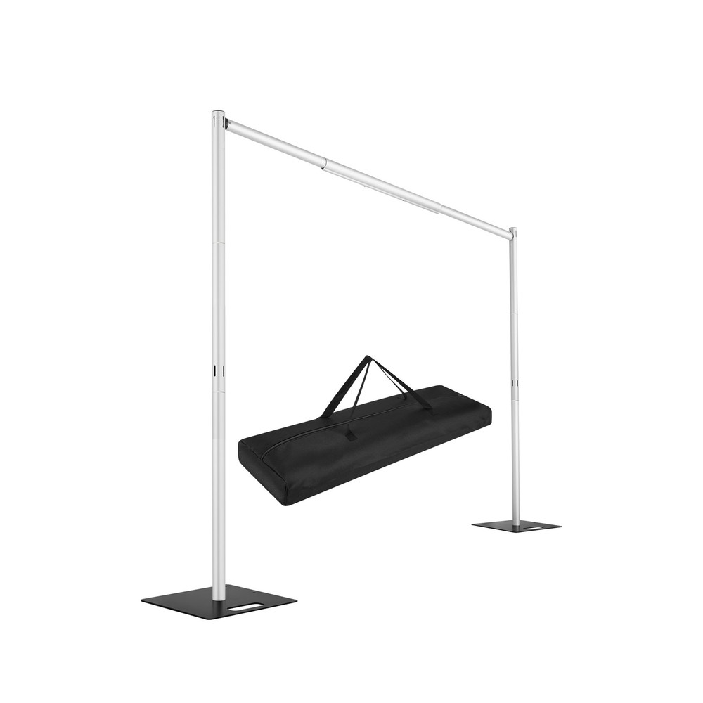 Pipe and Drape Backdrop Stand,8ft x 10ft Backdrop Stand, Adjustable Metal Hea…