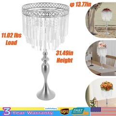Crystal Flower Holder For Wedding Tall Flowers Stand Wedding Centerpieces Vase