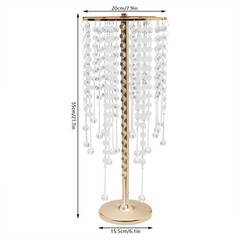 10 Pieces Small Crystal Table Centerpieces Gold Flower Stand Wedding Party Decor