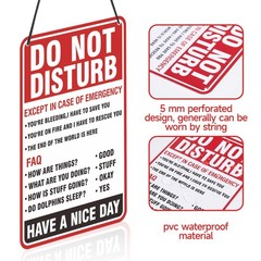 Do Not Disturb Door Hanger Sign, Available Please Knock Sign, Double-Sided PV…