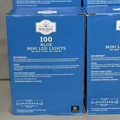 Holiday Time LED Mini Light 100 Blue Green Wire Save Energy 21ft Lot Of 4