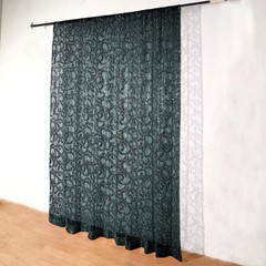 8ft x 8ft HUNTER GREEN Tulle Backdrop CURTAIN Drape Panel Embroidered Sequins