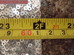 NWOT – Silver Sequin Photography Backdrop, Size 2Ft x 8Ft
