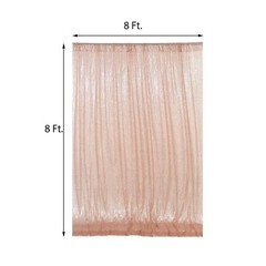 8 feet x 8 feet Sequin Backdrop Curtain Photo Booth Background Party Decorations