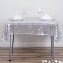Sequins Table Overlay 54 x 54 inch Sparkly Tablecloth 3 Colors Wedding Cake SALE