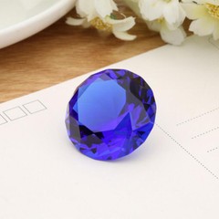 Glass Crystal Diamond Shape Paperweights Facet Jewel Wedding Gift 30mm