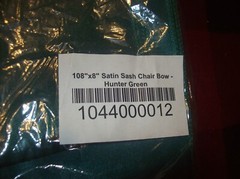 50 Hunter Green SATIN Chair Sash Bow Sashes Wedding Banquet Events Decor (B95)