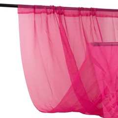 5ft x 32ft FUCHSIA Premium Chiffon Sheer Backdrop CURTAIN PANEL Drape Party