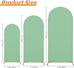 6FT Wedding Arch Cover Mint Green – Stretchy Spandex Backdrop Fabric