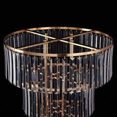 Wedding Gold Crystal Flower Stand, Round Pedestal Stand, Crystal Flower Stand