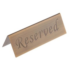 Stainless Steel Reserved Restaurant Holder Reserved Stand