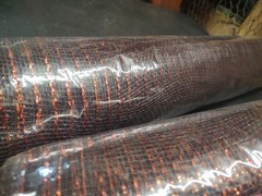 2 Rolls Deco Mesh 21″ Genuine Craig Bachman 30Ft Metallic Copper & Chocolate