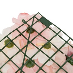 20 Pieces Flower Wall Panel Artificial Floral Backdrop Wall Decoration Backdrop