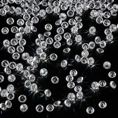 10000/2000Pk Fake Diamond 4.5mm Mini Clear Diamonds Decoration Acrylic Crystal .