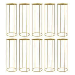 for Tables Tall 3.28ft Metal Flower Stand Decor Set for Weddings Party Gold