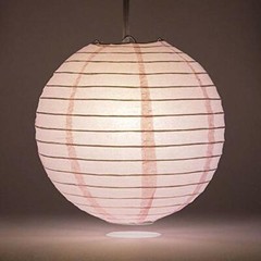 Quasimoon PaperLanternStore Decorative Paper Lantern – (Single, 14-Inch, Pink…