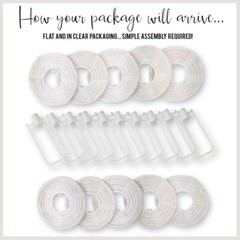 12X White 4″ Paper Chinese Lantern Lamp Shade Wedding Party Decoration Supplies