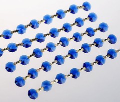 1 Yard Crystal 14mm Octagon Beads Diamond Garland Glass Wedding Chandelier Parts