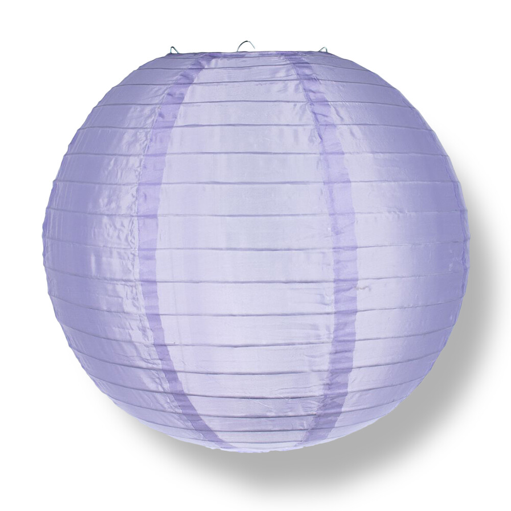 24″ Light Purple Nylon Lantern, Durable Hanging Decoration