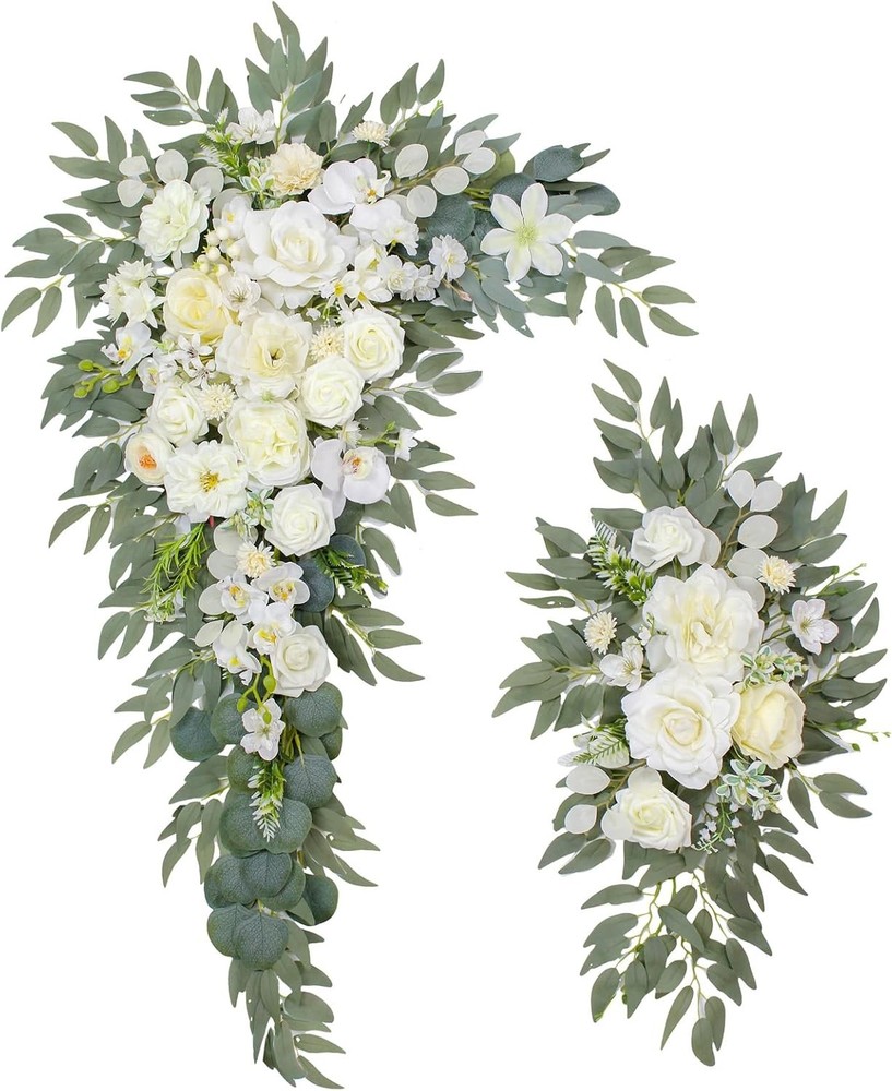 Wedding Arch Flowers (Set of 2) Wedding Decor and Artificial Flower Arrangements