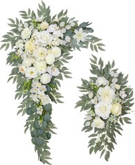 Wedding Arch Flowers (Set of 2) Wedding Decor and Artificial Flower Arrangements