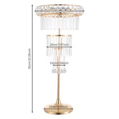 2PCS Wedding Flower Stand, 4 Tiers Flower Stand, Gold Wedding Centerpieces Stand