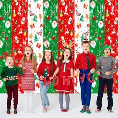 Panelee Christmas Decorations Tinsel Foil Fringe Curtain with Tape Christmas …