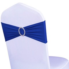 Pack of 50 spandex chair sashes bows for wedding party chair decorations