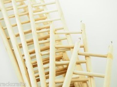 Wood Hamster Gerbil Mouse Bird Parrot Small Animals Ladder With Hooks 10″ – 48″