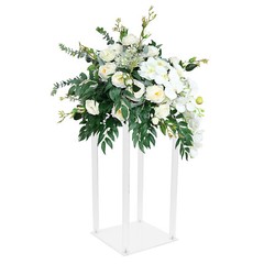 10Pcs Clear Acrylic Flower Stand for Wedding Centerpieces Wedding Flower Vases