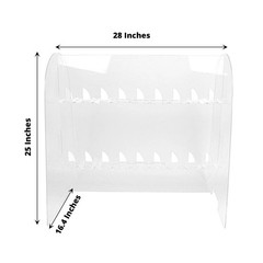 CLEAR 25″ Acrylic 2-Tier Wine Glass Rack Champagne Flute HOLDER STAND Events