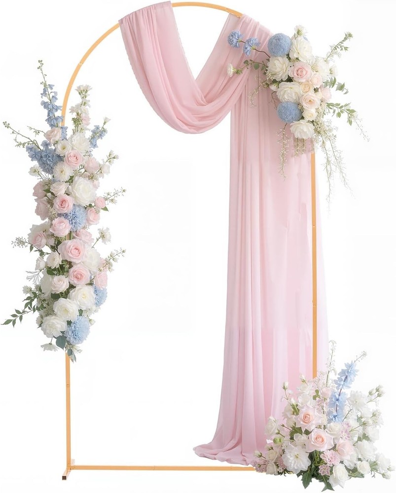 VEVOR Arch Backdrop Stand Metal Arch Backdrop Stand 6.6 x 3.3 ft for Wedding