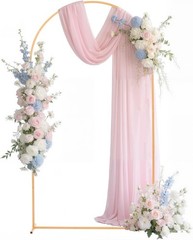 VEVOR Arch Backdrop Stand Metal Arch Backdrop Stand 6.6 x 3.3 ft for Wedding