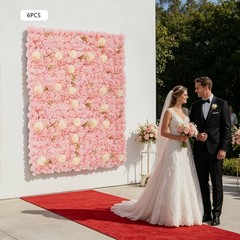 Artificial Flower Wall Panels Wedding Home Decor Backdrop Floral Backgrounds