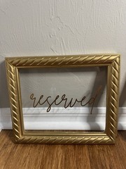 Golden Reserved Signs
