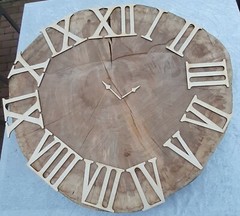 Roman numerals 1 to 12 wooden for a wall clock 12cm high for crafts