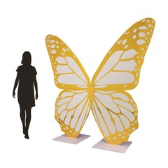 7 feet GOLD WHITE Large Butterfly Party Props Decor Party Events