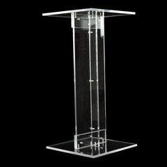 24″ Clear Acrylic Flower Display Stand Square Top and Base Party Decorations