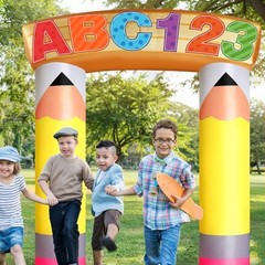 6.56 ft Preschool Graduation Decorations Inflatable Pencil Arch Back to