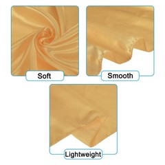 2Pcs 35 Inch Square Satin Head Scarf Silk Feeling Hair Scarf, Gold