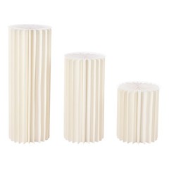 3PCS Cylinder Pedestal Stands Sturdy Multi-Use Display Columns for Wedding,