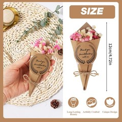 20 Pcs Mini Dried Flower Bouquet Magnet Bulk, Natural Dried Flowers Bundle