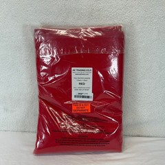 AK Trading Co Red Polyester Backdrop Curtains 10×10 ft Wedding Event Decor
