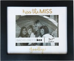 Bachelorette || Bride Gift || Picture Frame Kiss The Miss Goodbye || 5×7″ || NEW
