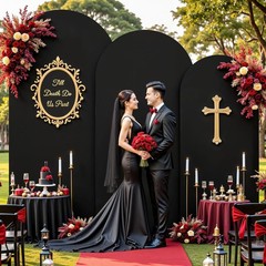 Arch Backdrop Covers with Zipper Spandex Fitted Arch Cover for Wedding 4ft-6ft